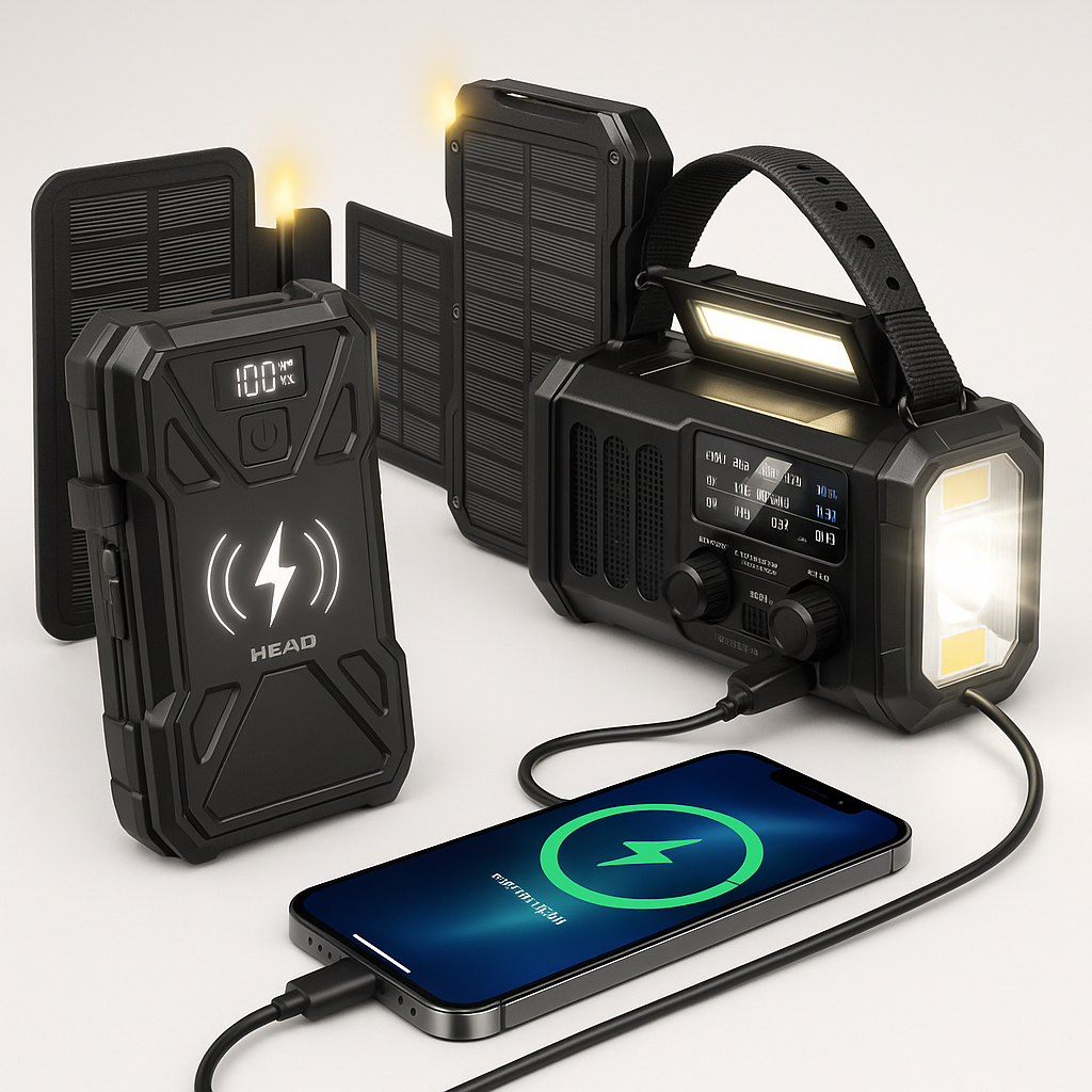 KIT Anti-Apagão | Leroy Merlin | Radio Solar + Gerador Portatil á Gasolina + Power Bank 50K MAH + Extras